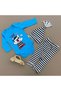 Pirate Bear Baby Set with Hat and Badge, 3-Piece Baby Set Turquoise