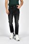 Jeff Normal Waist Slim Fit Very Narrow Leg Gray Men's Jean Trousers - 3