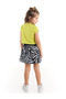 Rainbow Zebra Girl's T-shirt Skirt Set - 2