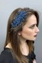 Indigo Blue Deren Bridal Tiara and Hair Accessory - 3