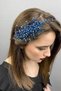 Indigo Blue Deren Bridal Tiara and Hair Accessory