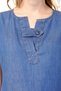 Myra5020 - Maternity Dress Denim V-Neck - Blue - 5