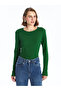 Lcw Crew Neck Plain Long Sleeve Women's Bodysuit
