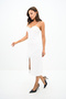Women's Stone Embellished Slit Detailed Dress 5247-25 - 3