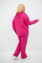 Women's Large Size Hooded Pocket Detailed Tracksuit Set 8139-25 - 4