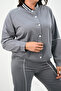 Women's Plus Size Snap Closure Detailed Tracksuit Set 8132-25 - 6