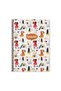 Keskin Color Animal Friends Spiral Dogs Cardboard Cover 80 Sheets A4 Checkered Notebook
