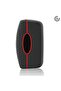 Ford Compatible Fiesta, Focus, Courier, Cmax, Mondeo, Kuga, Galaxy, Falcon, Ecosport, Tourneo Silicone Patterned Key Case (Red) - 7