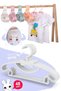 Sweet 48 Pieces White Baby Clothes Hanger 30 Cm Butterfly with Bow Baby Kids Clothes Hanger