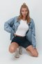 Double Breasted High Waist Sports Shorts Leggings 9413 Navy Blue - 4