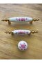 96mm Porcelain Furniture Drawer Cloakroom Kitchen Cabinet Handle - 2