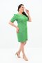 Women's Large Size Short Sleeve Collar Detailed Dress 5213-24 - 3