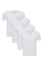 Men's White 4-Piece V-Neck Bamboo T-Shirt - 33602