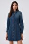 Brandy Women's Jean Dress Huelva Deep Blue - 2