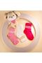 3-Piece Cotton Kids College Socks Baby Unisex Girls Women Men School Socks, White Black Pink - 2