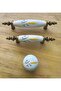 Button Porcelain Furniture Drawer Cloakroom Kitchen Cabinet Handle - 2