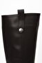 Women's Black Flat Riding Boots - 3