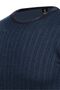 Men's Crew Neck Knitwear Navy Blue Sweater Patterned Steel Knit Classic Fit - 5005C - 4