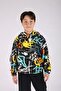 Emoji and patterned hooded men's choke suit 7-14 years - 3