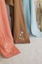 100% Organic Cotton Muslin Baby Blanket - Star Embroidered Coral 90x100 cm Multi-Purpose Muslin Blanket - 7