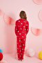 Hello Kitty Licensed 100% Cotton Red Multicolor Button Pajamas Suit Hk251 - 5