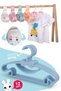 Sweet 12 Pieces Blue Baby Clothes Hanger 30 Cm Butterfly with Bow Baby Kids Clothes Hanger