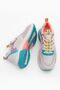 Women's Sneaker Lace-up High Sole Sequin Sports Shoes Tasep Beige - 7