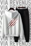 Beast Mode Printed Unisex Wide Fit Soft Fabric Hooded Tracksuit Set - 2