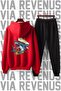 Gym Printed Unisex Wide Fit Soft Fabric Hooded Tracksuit Set - 2