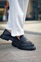 LEIDA High-Platform Loafers Laceless Men's Shoes BLACK - CHE - 3