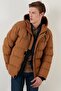 Zippered Pocket Slim Fit Hooded Puffer Coat Men's Coat 5711050 - 2