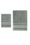 Ladin Set of 2 100% Cotton Bath Towels Khaki Green - 2