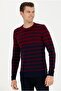 U.S. Polo Crew Neck Claret Red Men's Sweater Column - 3