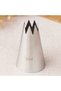 Stainless Steel Cream Piping Bag Tip (Whipping Bag Tip, Cap) 1 Piece + 4 Whipping Bags