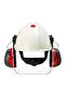 G3000 White Hard Hat with Latch, Vented, Plastic Sweatband, 20 Each - 3
