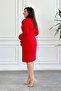 Front Buttoned Polo Collar Dress with Tie Detail - 7