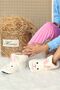 Fluffy Women's Rabbit Embroidered Home Boots Slippers Non-Slip Sole Gift Slippers Hll002 - 2
