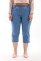 Women's Elastic Waist Capri - 4