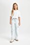 Dfc - Girl's Wide Leg Cargo Wide Leg Jeans - 2