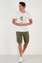 Waist Tied Pocket Regular Fit 100% Linen Short Men's Short 630jurishorts