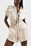 Regular Fit Shirt Collar Mini Jumpsuit Jumpsuit 3DYA18 YNUUZ 1787 - 4
