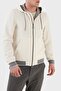 Cotton Blend Hooded Zippered Regular Fit Coat Men's Coat Gı000338u 13165 1000 - 3