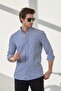 Men's Shirt Striped Cotton Linen Modern Slim Fit Shirt