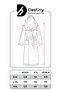 White Unisex Hooded 100% Organic Cotton Waffle Bathrobe - 8