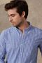 Men's Long Sleeve Collar Buttoned Modern Slim Fit Slim Fit Striped Cotton Shirt - 3