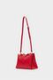 Elegance Red Women's Chain Detailed Adjustable Strap Hand and Shoulder Bag - 5