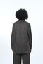 Women's Anthracite Color Patterned Oversize Cut Shirt - 5