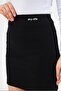 Black High Waist Knitwear Winter Printed Skirt - 3