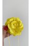 Lace-Up Fabric Flower Choker Necklace Rose Necklace - 2