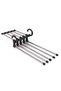 Multi-Purpose 5-Piece Movable Folding Trouser Tie Organizer Closet Storage Frame Hanger - 5